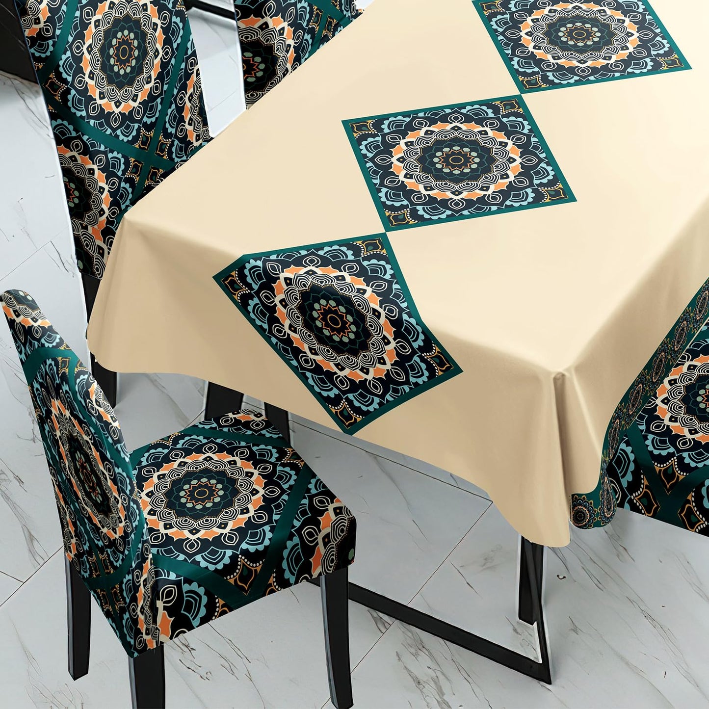 Cream Neon Chair & Table Cover